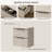 Modern Fluted 2-Drawer Nightstand-2005275287