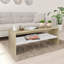 Table basse simple avec cadre en bois d'ingénierie avec rangement-414199026