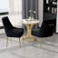Chaise d'appoint en velours Lashana-1723184953