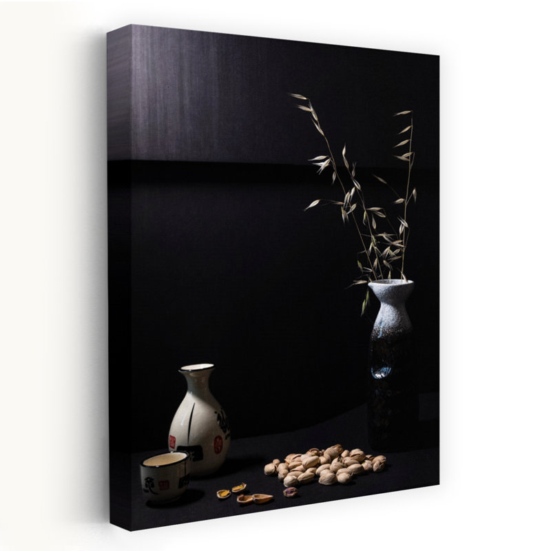 Impression d'art mural contemporain noir foncé, H 24 po x l 16 po