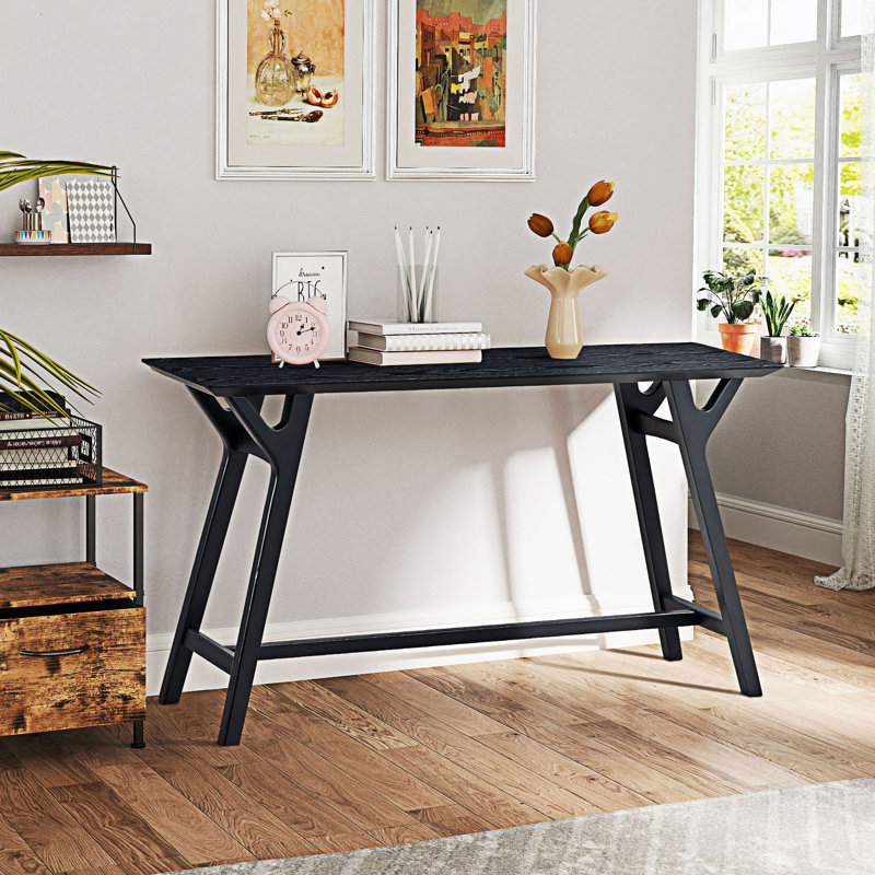 Table d'entrée à console étroite, Noir