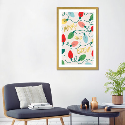 «Merry and Bright I» par Caroline Alfreds - impression d'art graphique