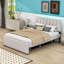 Lit plateforme tapissier classique avec lit gigogne simple Prarthana-1063275875-1063275876