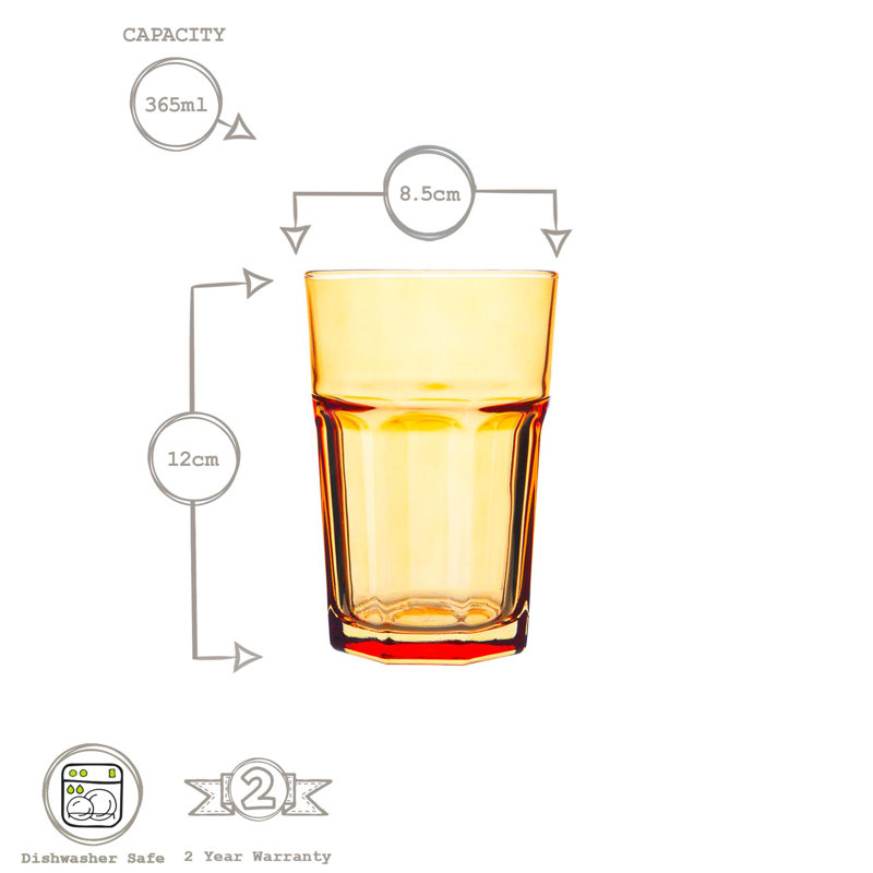 365ml Highball Glass, 6
