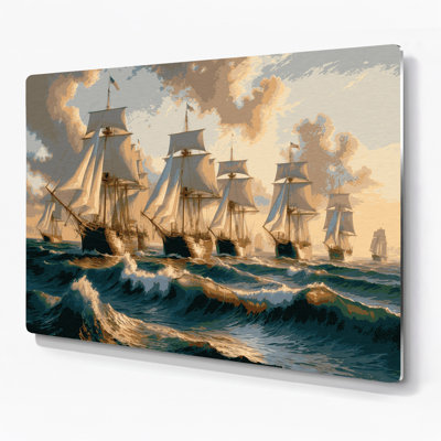 Art mural en métal nautique goélettes marines