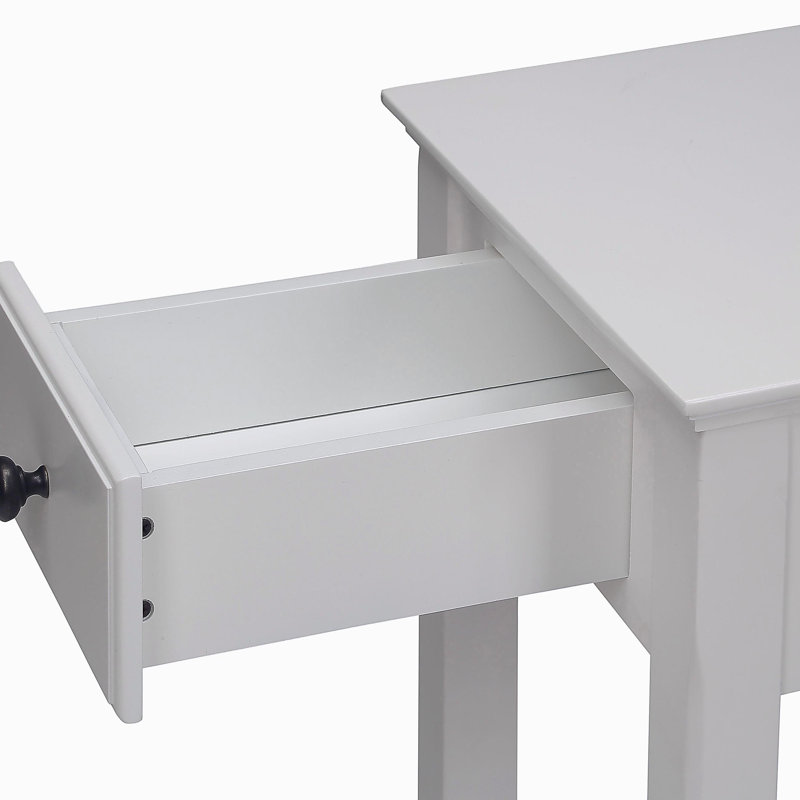 White Decorative Table with Base, White