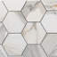Carreau de mosaïque en marbre 12 po x 11 po Calacatta-79891891