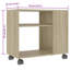 Aila Side Table 70x35x55 cm Engineered Wood-604107790