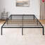 Structure de lit plateforme en métal simple 14 po, conception silencieuse et silencieuse, support en acier robuste, rangement sous le lit, assemblage facile-422489542