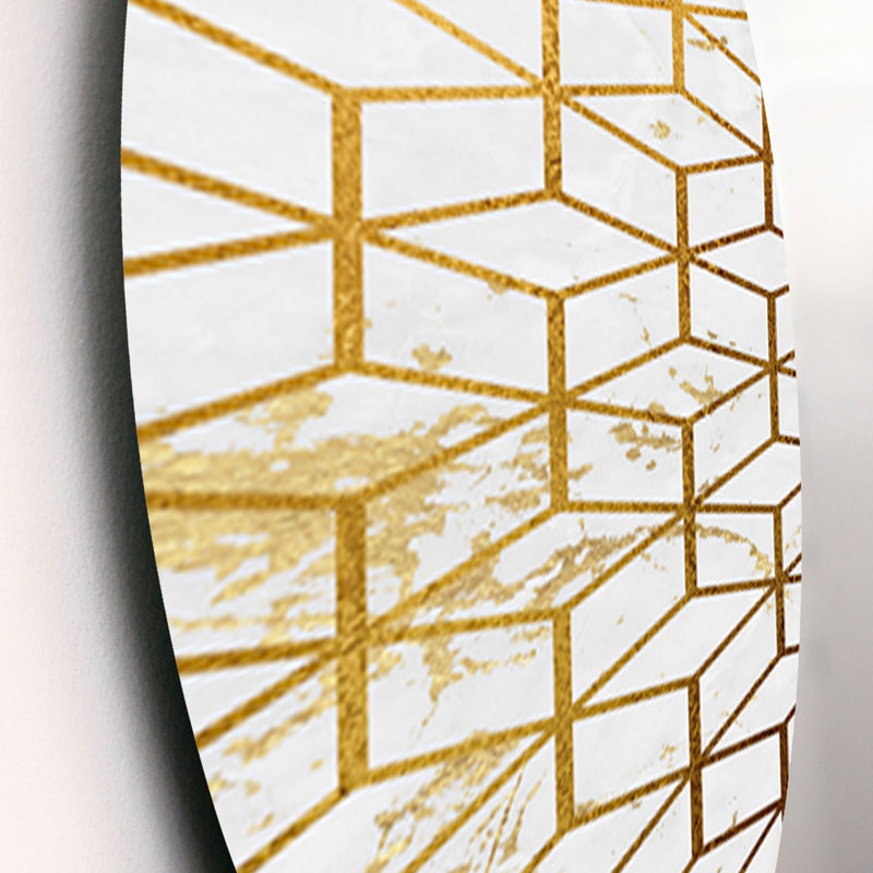 Ensemble de 3 décorations murales cubes géométriques
