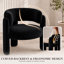 Fauteuil d'appoint demi-tonneau 33 po-1217343146
