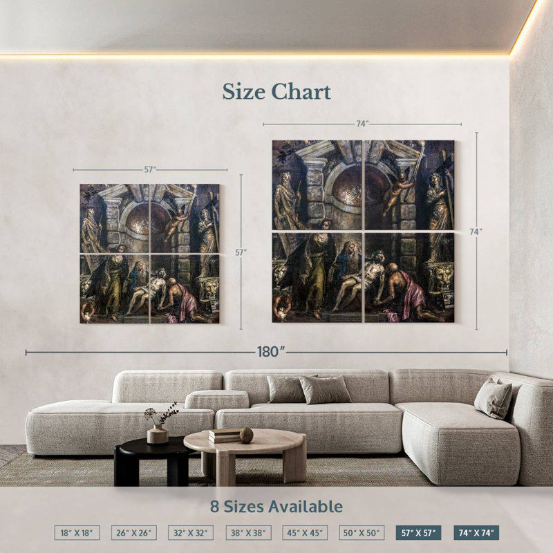 Adella Pieta 1576, 57" H x 57" W