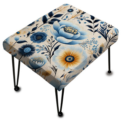 Motif floral bleu Bohemian Bliss
