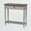 Console Alora à bords biseautés gris bicolore, H 31 po x l 31 po x P 12 po