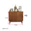 Armoire d'appoint en bois massif Retro Creative
