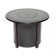 Hartwick 34" Round Gas Fire Pit Chat Table With Clear Glass Fire Beads