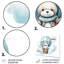 Nursery Bear Cub Children Dreams I - Art mural en métal pour enfants-92740968