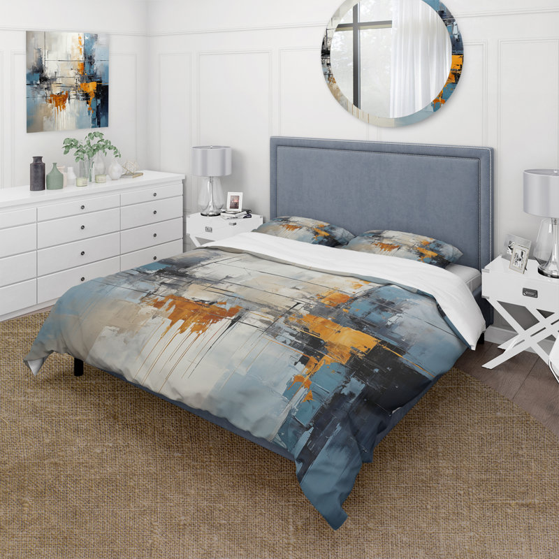 Ensemble de housse de couette Urban Utopia II - Abstract Collages, Housse de couette très grand et 2 très grandes t