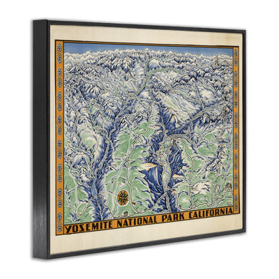 Art giclée rétro de Yosemite par Stellar Design Studio