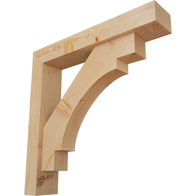 Support Merced Block avec support décalé, 30 x 30, Sapin Douglas de l 5 1/2 po (lisse)