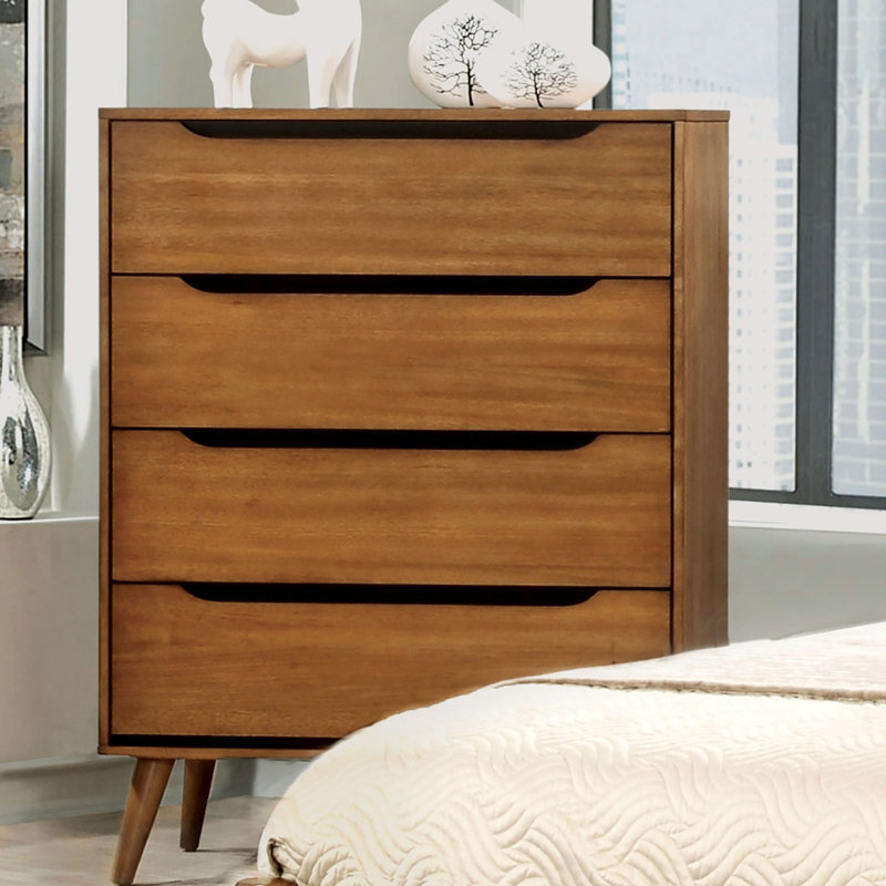 Contemporary Style Chest, Oak