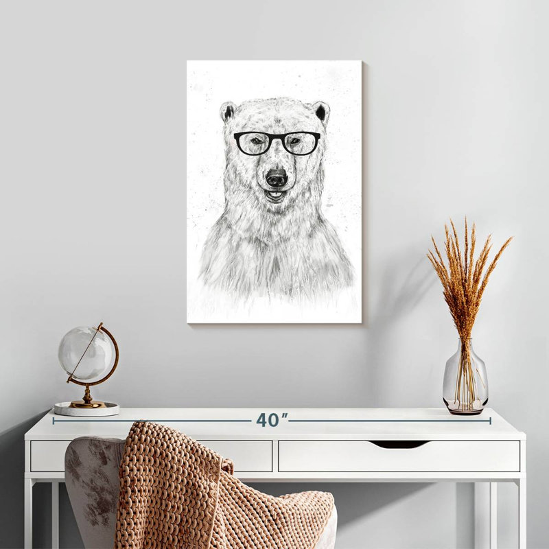 Brampt Geek Bear, 24" H x 16" W