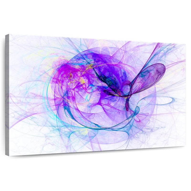 Avery Abstract Purple Strands, 8" H x 12" W