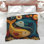 Colorful Fish Illustration Comforter
