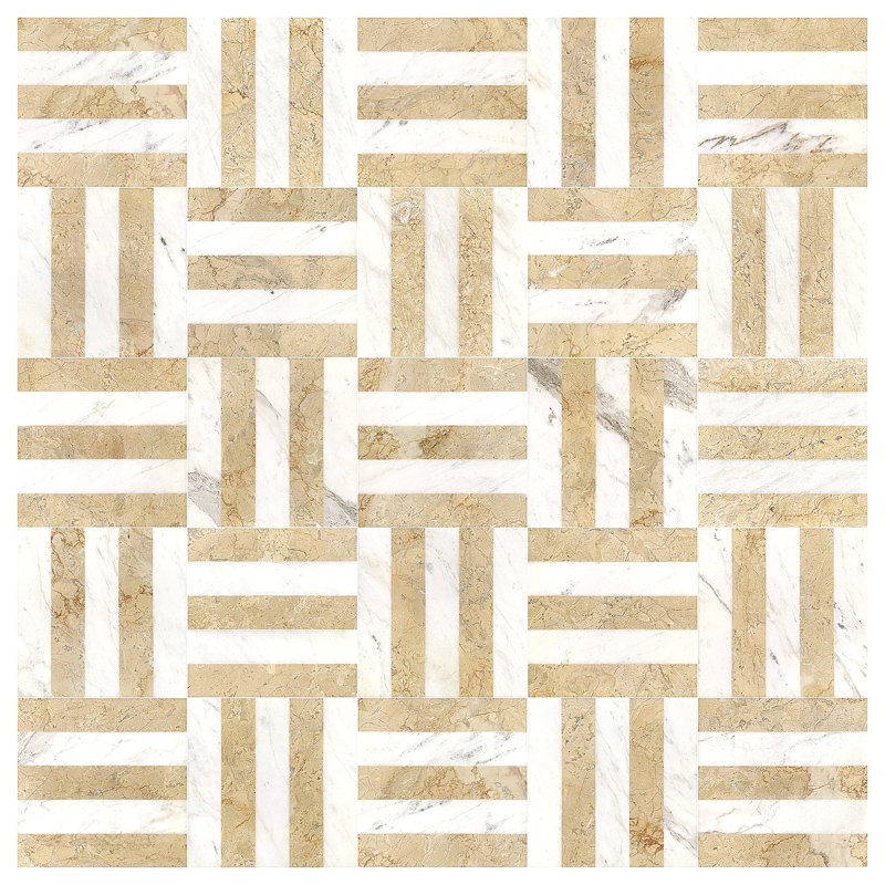 12*12 Waterjet Marble,Natural Marble, For Floor And Wall,Polished Marble Tile, Natural Stone, Genuine Marble, Real Marble, 1 Box Each Pattern 4 Pcs