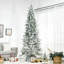 Arbre de Noël artificiel pin enneigé 9 pi avec branches réalistes et 1159 pointes, vert