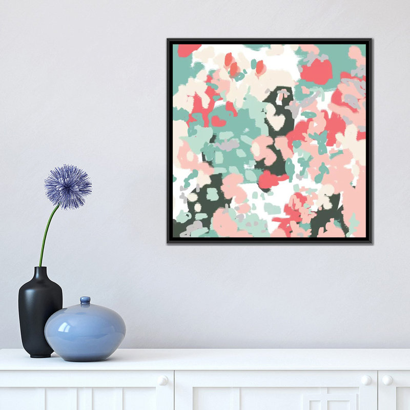 « joro », impression sur toile, H 18 po x l 18 po x P 1,5 po, Toile avec cadre noir