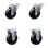 4 Piece Soft Rubber Caster Set