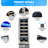 Kalamera Single Zone 11.6 " Built-In and Freestanding 18 Bottle Wine Refrigerator