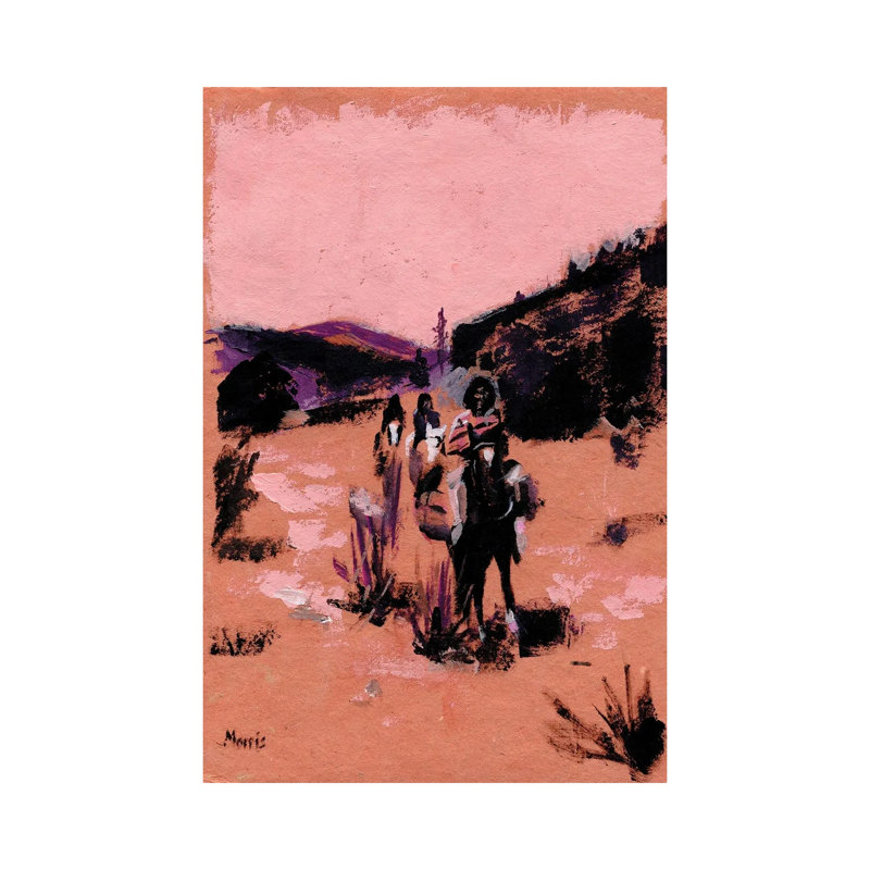 Apache Land - After Curtis - reproduction d'art sur toile tendue, 48" x 32", Gallery Wrapped Canvas, Sans cadre
