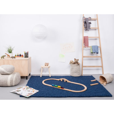 Solid Colour Wool Hand Woven Area Rug