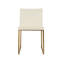 Chaise de salle à manger rembourrée en métal Aria-116261995-116262002