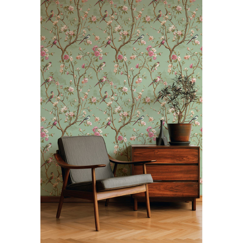 Rouleau de fleurs chinoises amovible
