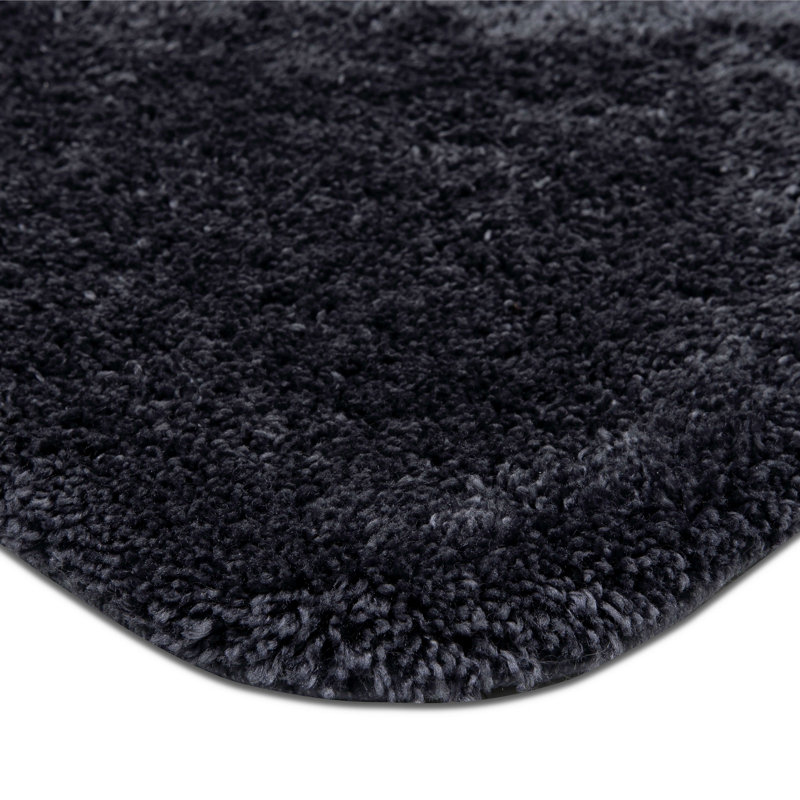 Pirates Well Washable Non-Slip Stain/Fade Resistant Solid Rectangle Bath Mat, 24" W x 40" L, Dark Blue