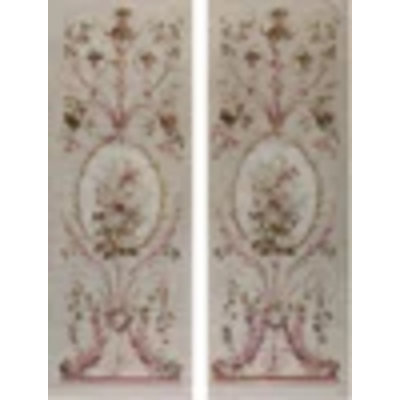 Tapis à motif floral antique à médaillon
