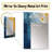 Blue and Yellow Intuitive Expressions II - Abstract Decorative Mirror, Modern Wall Mirror, Printed Metal Art-852481105