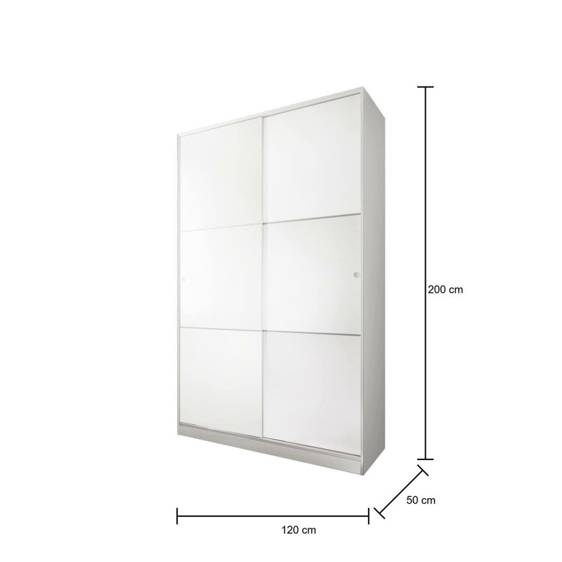 Ghazaros 2 Door Manufactured Wood Wardrobe