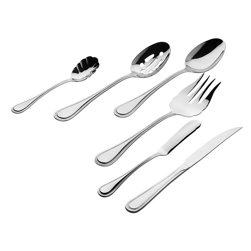 Pearl 77 Piece Flatware Set, Service for 12