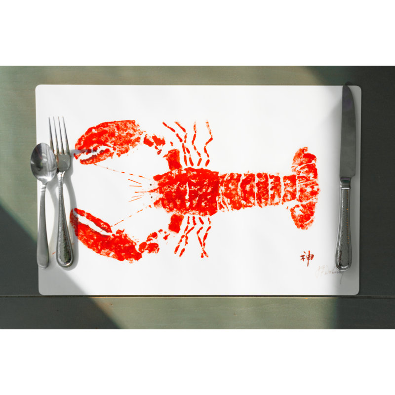 Napperon rouge homard | Inspiré par l'océan