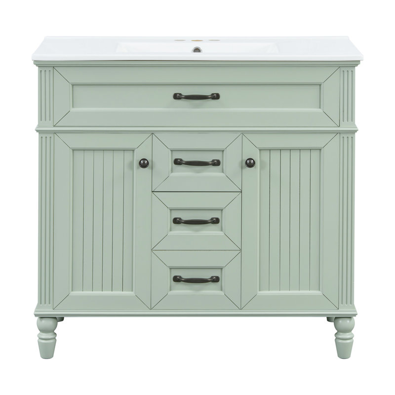 Meuble-lavabo 36 po avec lavabo, Green