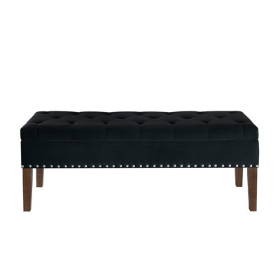 Tufted Bench with Storage