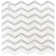 Bianco Dolomite Chevron 12 in. x 12 in. Polished Marble Mosaic Tile