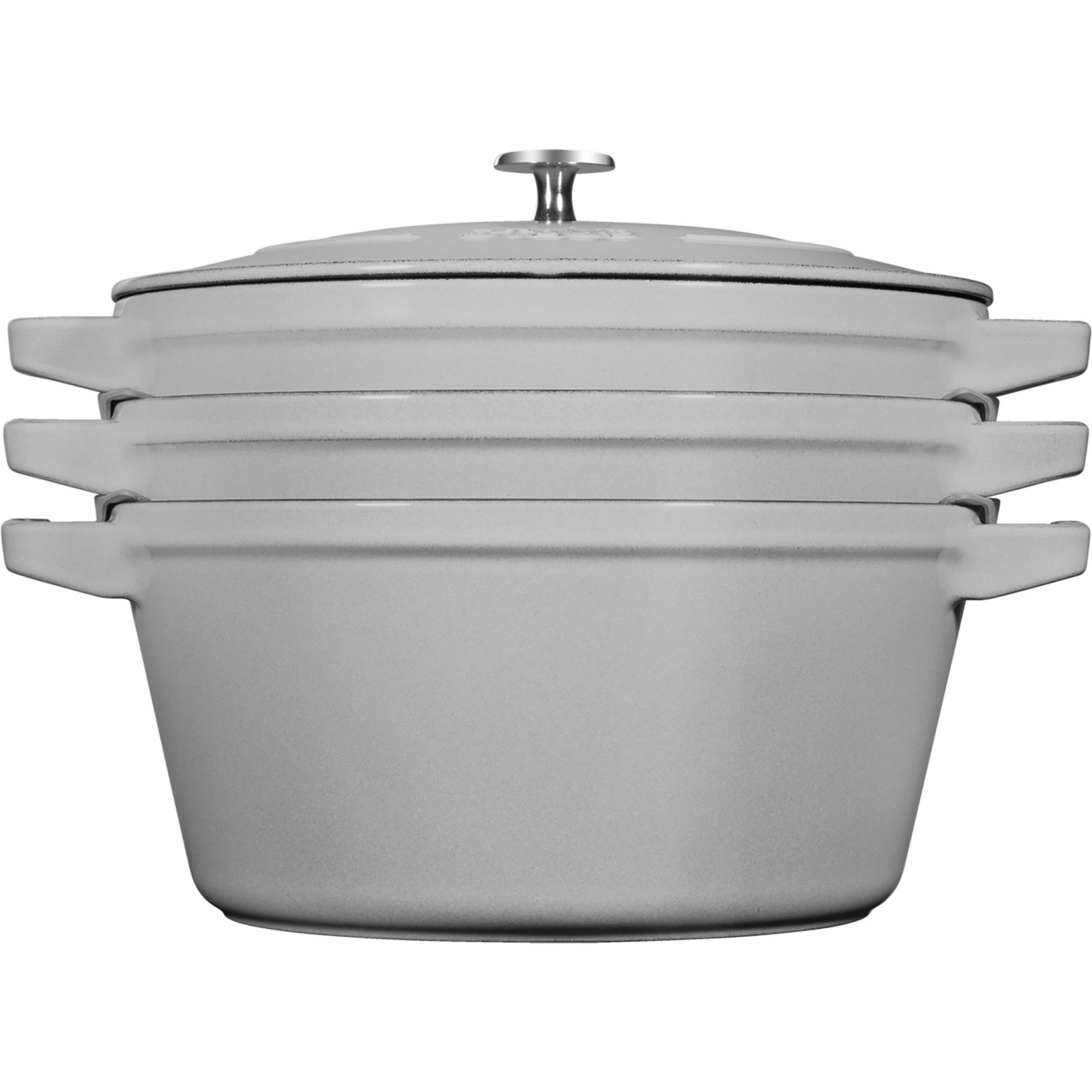 Staub La Cocotte 4-Piece Stackable Set, Graphite