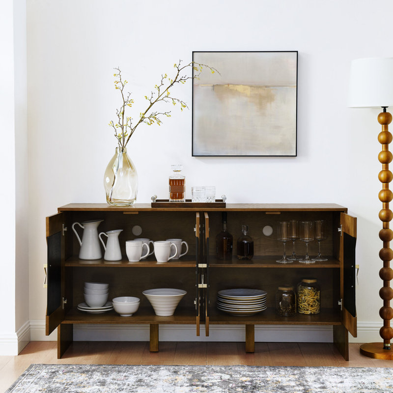 Armoire moderne 60 po avec rangement Christman, Brun