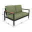 Townsend Loveseat with Sunbrella® Cushion-1851404183-1816820900