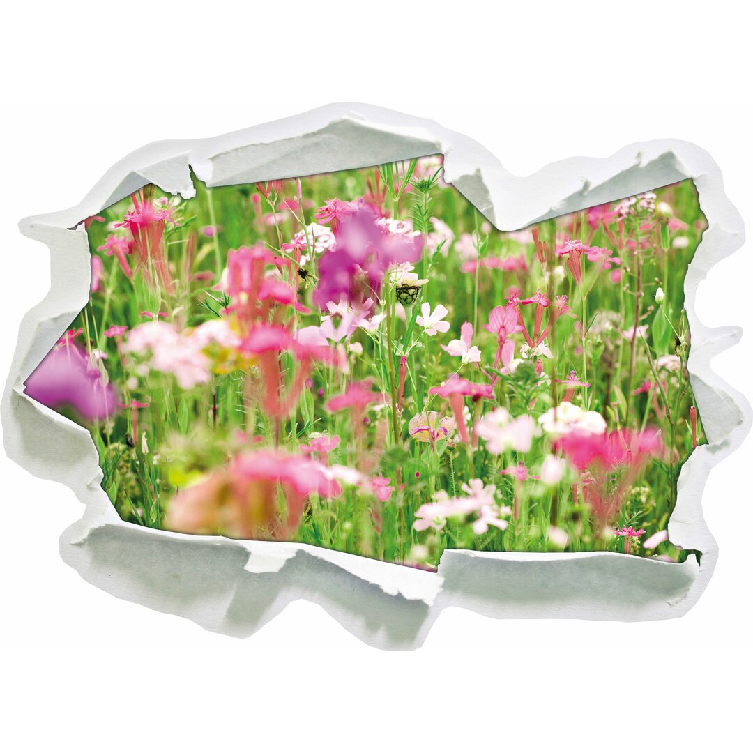 Wunderschöne Blumenwiese Wandsticker